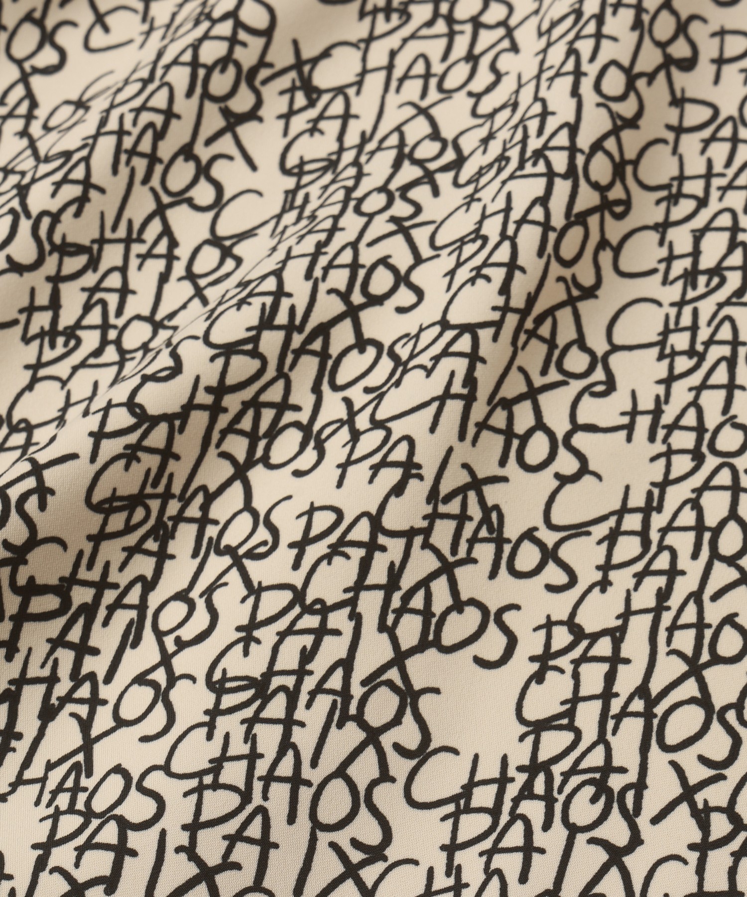 CHAOS Pattern Asymmetrical Layered Shirt