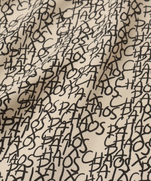 CHAOS Pattern Asymmetrical Layered Shirt