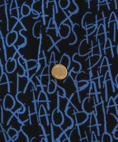 CHAOS Pattern Asymmetrical Layered Shirt