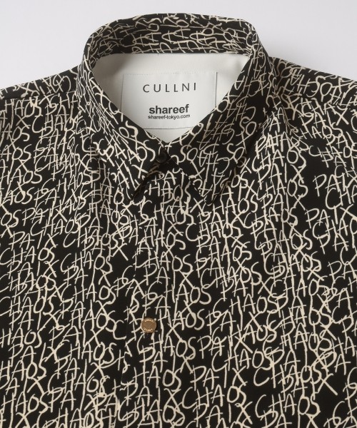 CHAOS Pattern Asymmetrical Layered Shirt