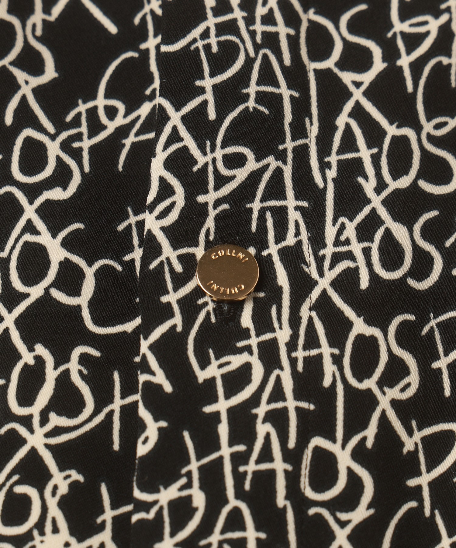 CHAOS Pattern Asymmetrical Layered Shirt