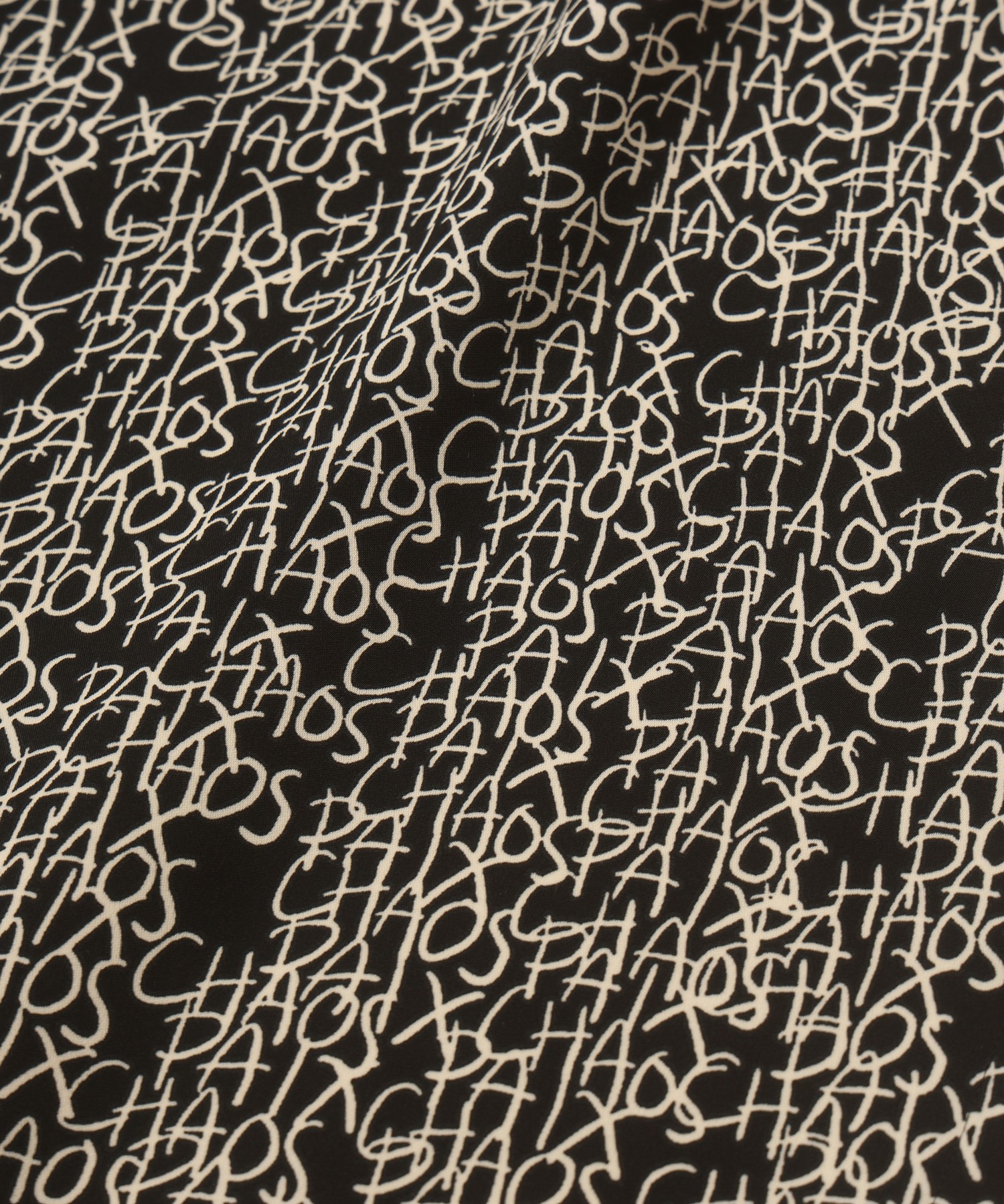 CHAOS Pattern Asymmetrical Layered Shirt