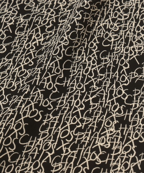 CHAOS Pattern Asymmetrical Layered Shirt