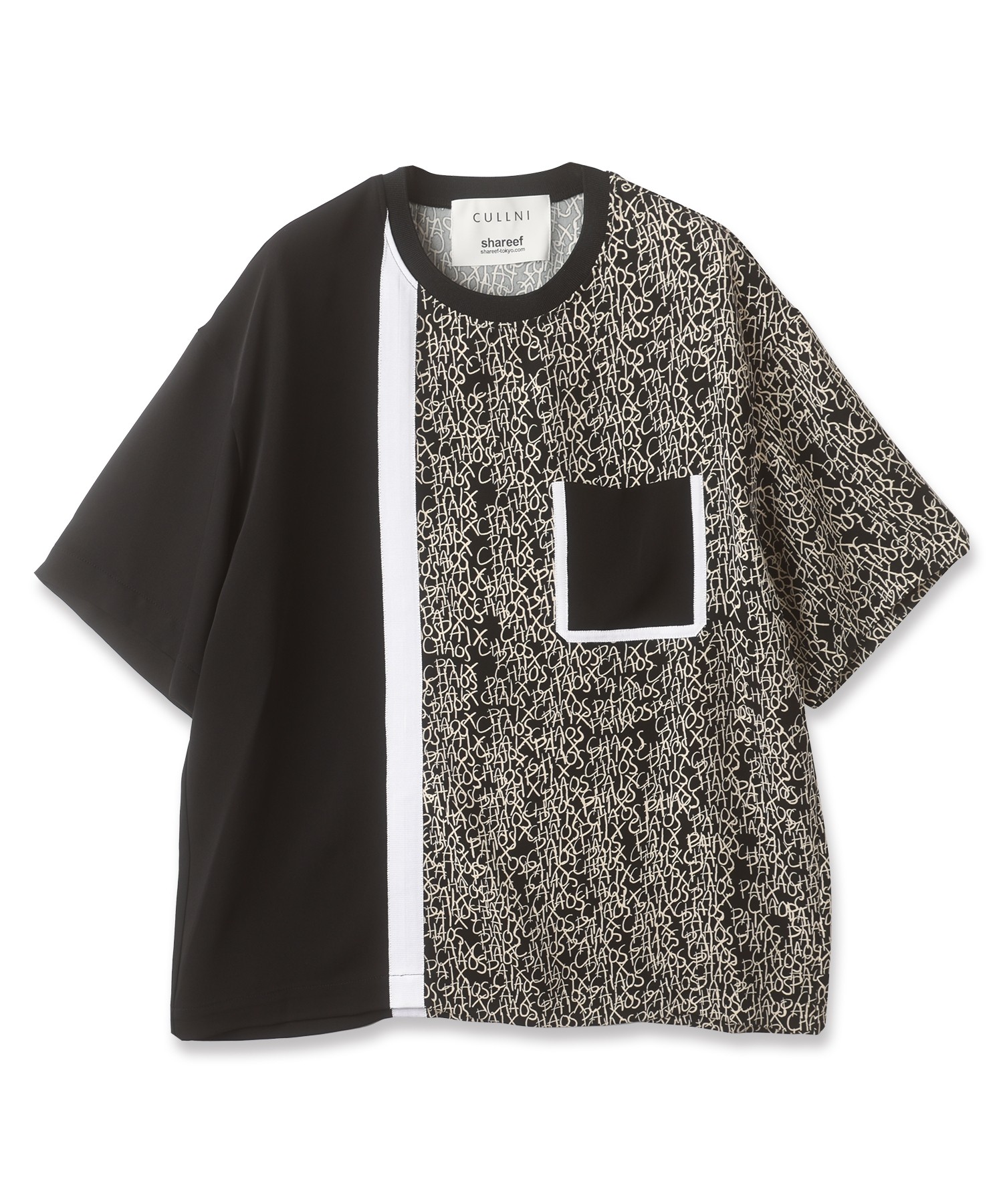 CHAOS Pattern Bi Color Pullover