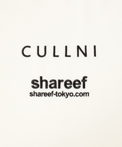 CULLNI × SHAREEF ロゴ刺繍Tシャツ 黒 サイズ2 CULLNI ＆ shareef Logo Embroidery Pullover | CULLNI