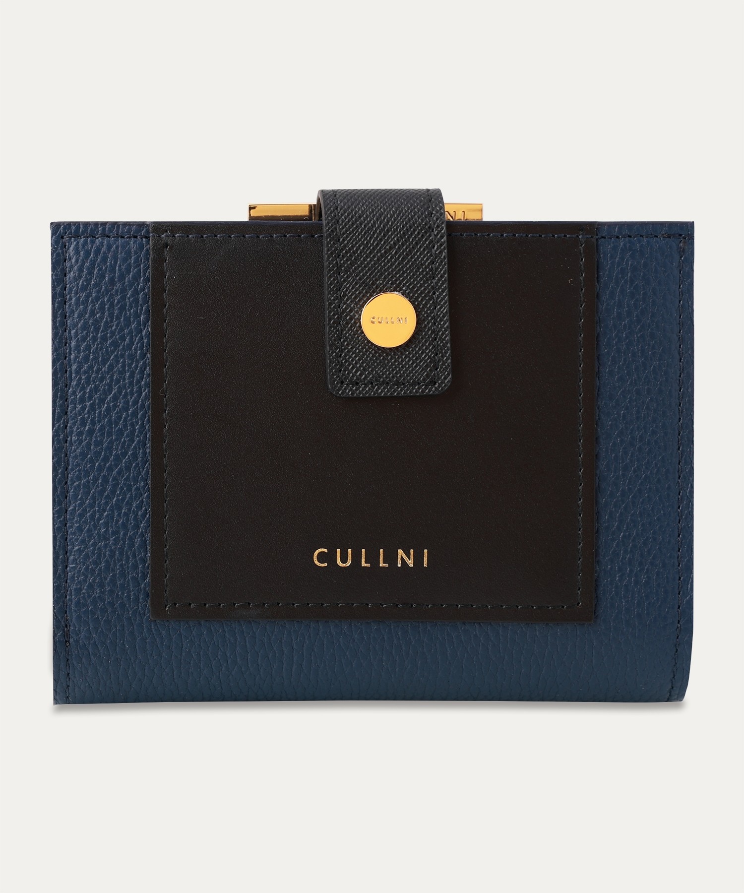 CULLNI ONLINE STORE / Leather Combination wallet With A Clasp 
