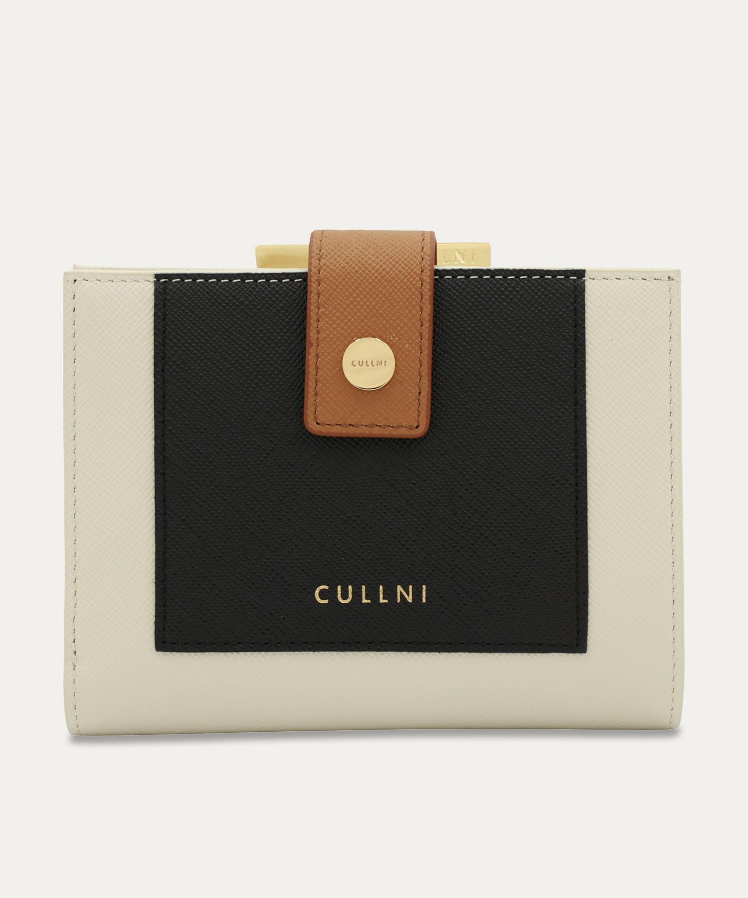 Leather Combination wallet With A Clasp