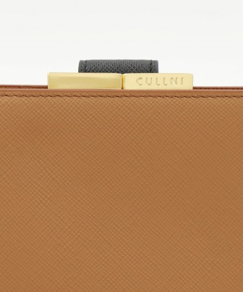 Leather Combination wallet With A Clasp