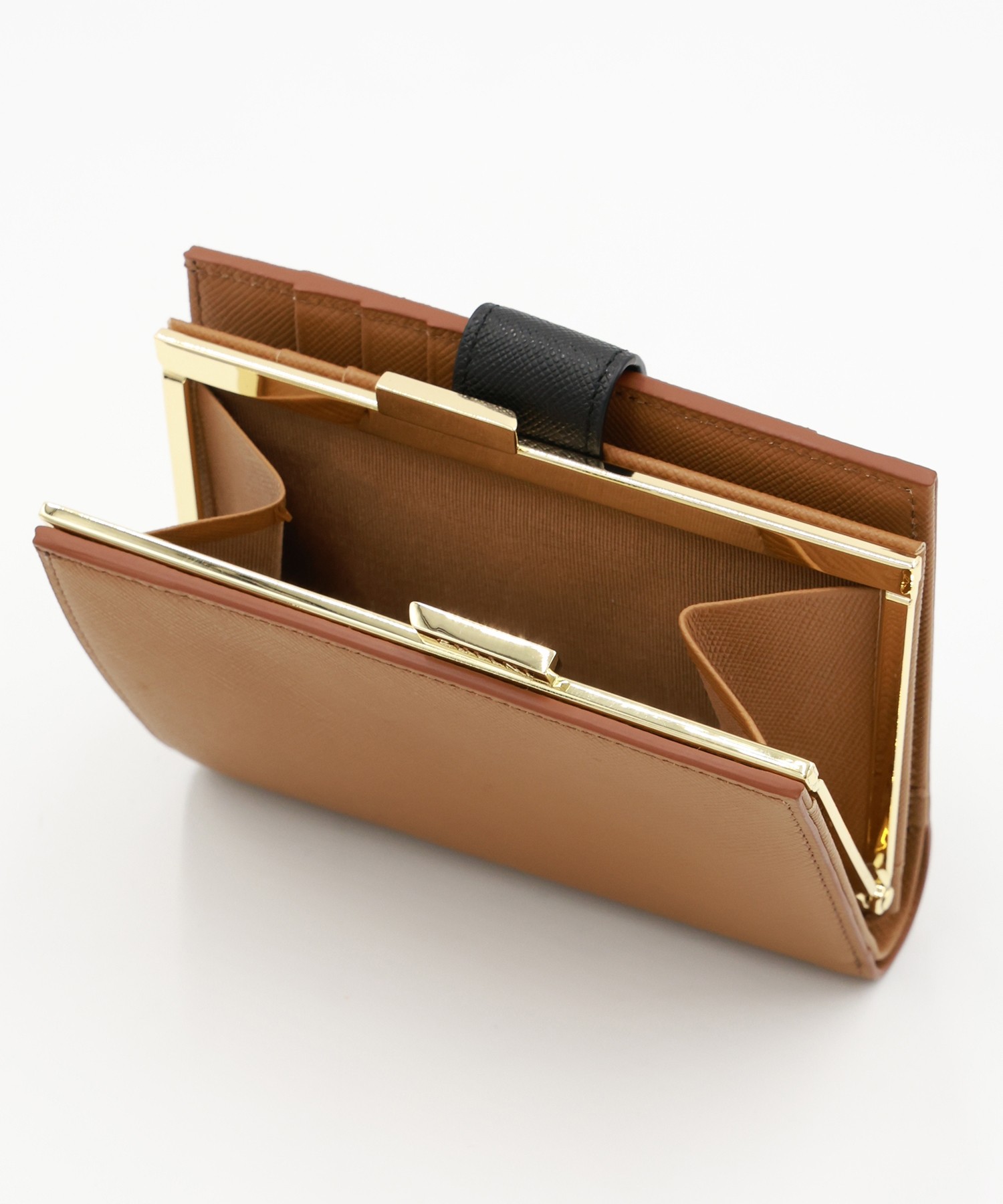 Leather Combination wallet With A Clasp