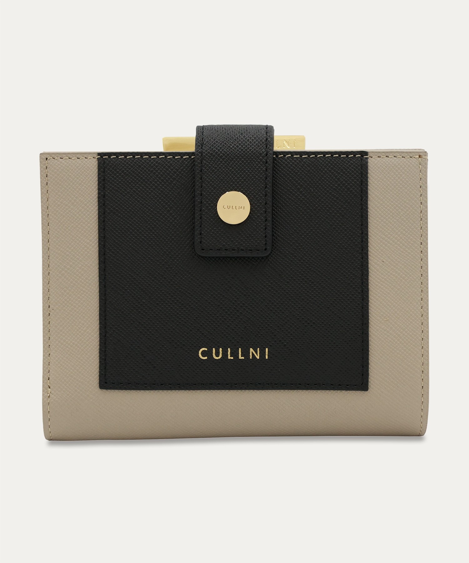 Leather Combination wallet With A Clasp