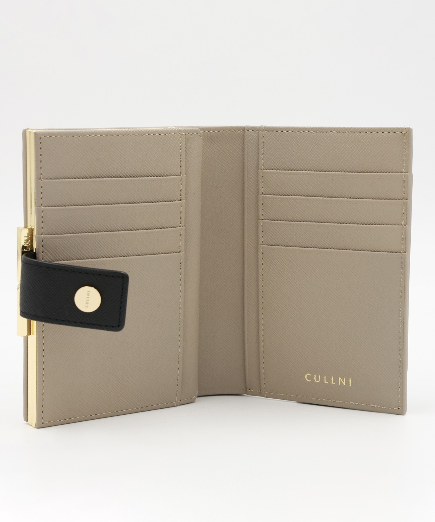 Leather Combination wallet With A Clasp