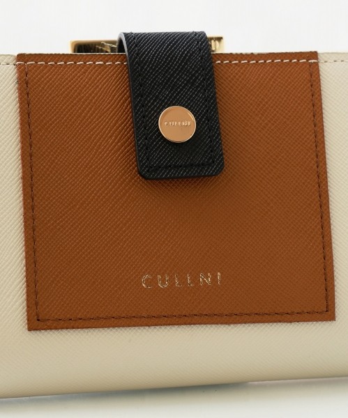 CULLNI ONLINE STORE / Leather Combination wallet With A Clasp