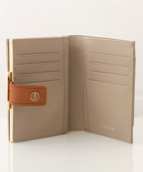 Leather Combination wallet With A Clasp