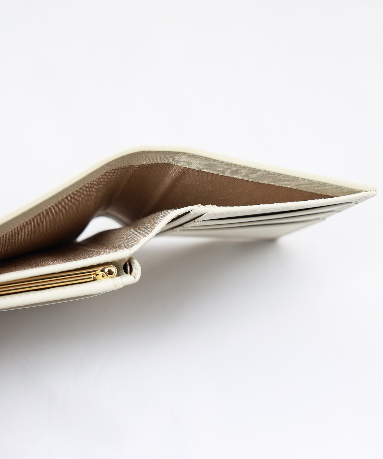 Leather Flap Mini wallet  With A Clasp