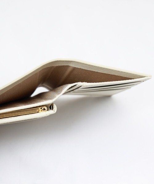 Leather Flap Mini wallet  With A Clasp