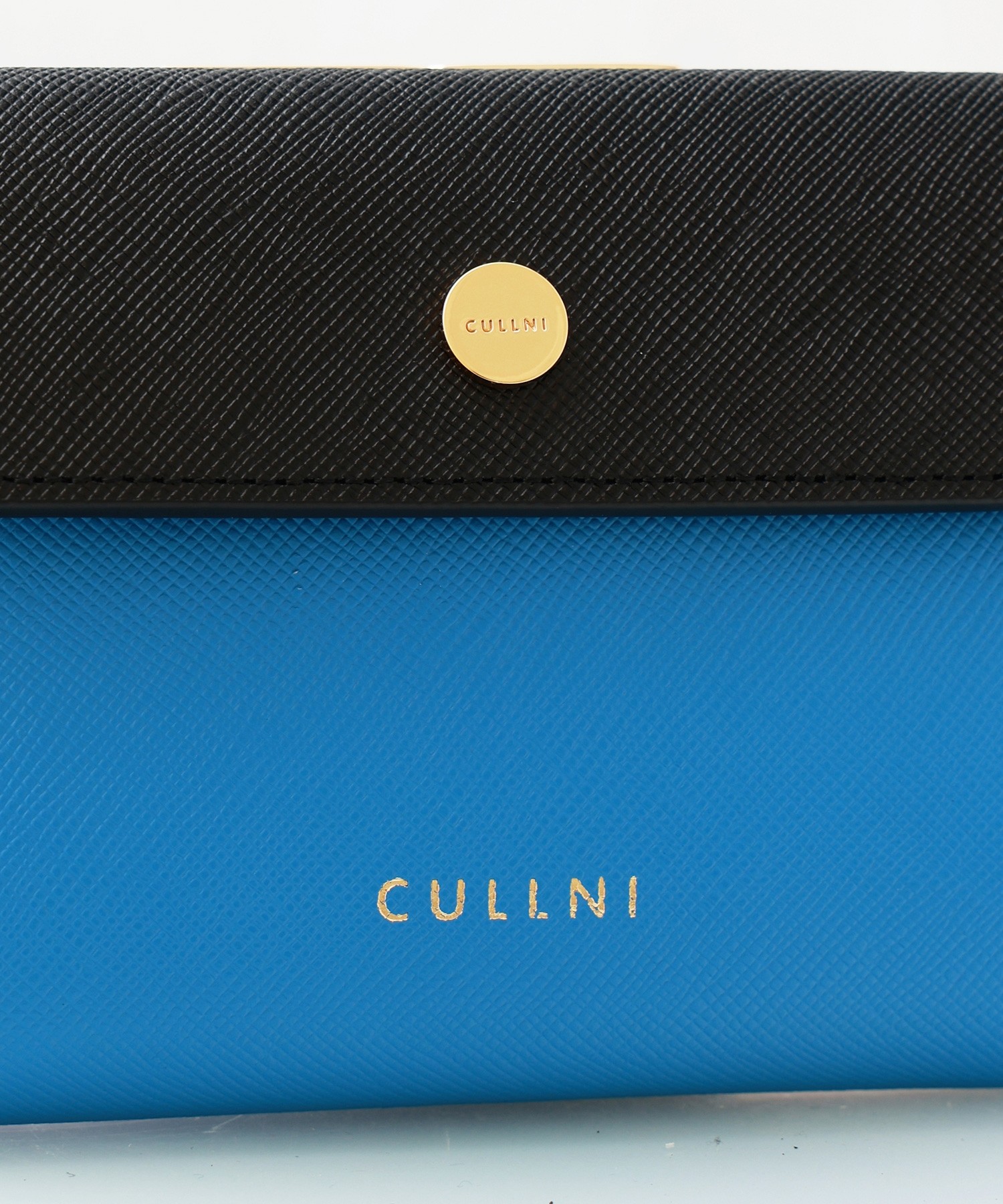 Leather Flap Mini wallet  With A Clasp