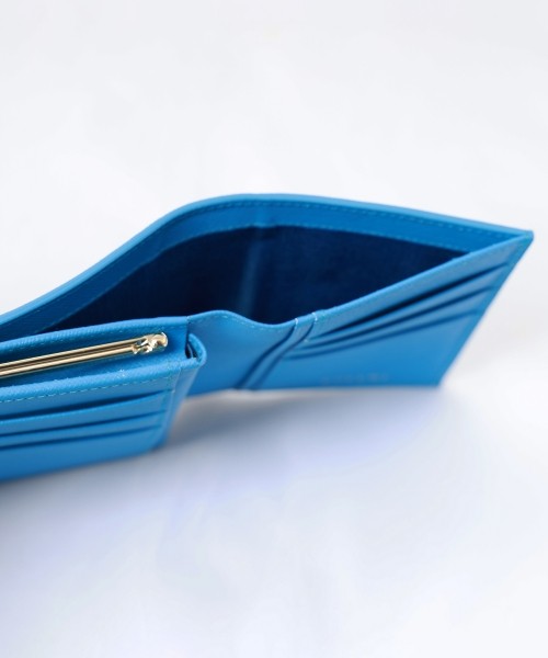 Leather Flap Mini wallet  With A Clasp