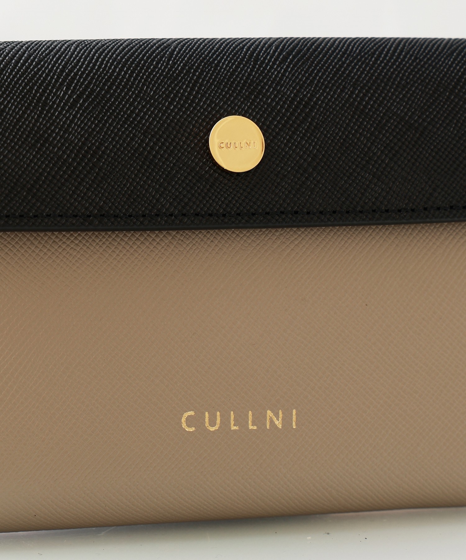 Leather Flap Mini wallet  With A Clasp