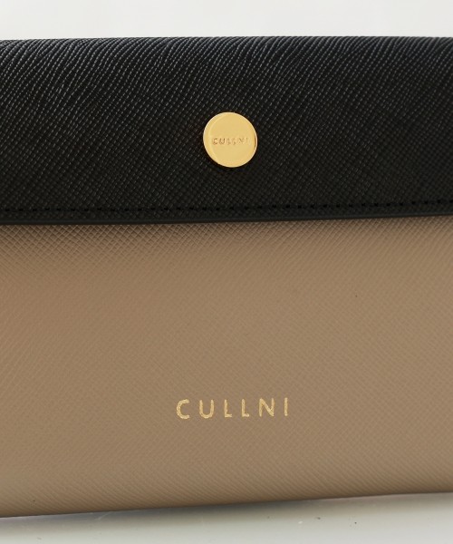 Leather Flap Mini wallet  With A Clasp