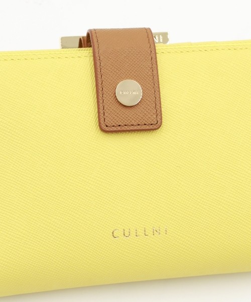 Leather Flap Mini wallet  With A Clasp