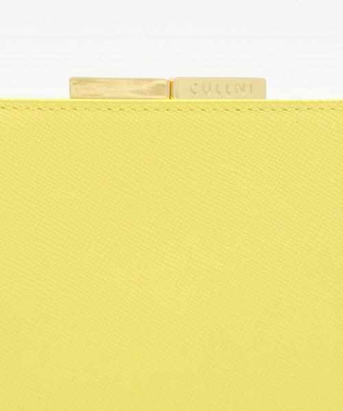 Leather Flap Mini wallet  With A Clasp