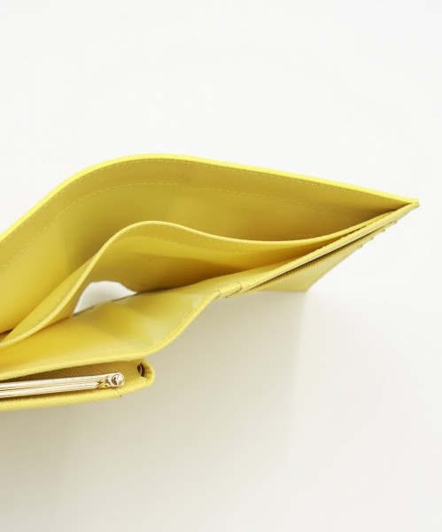 Leather Flap Mini wallet  With A Clasp