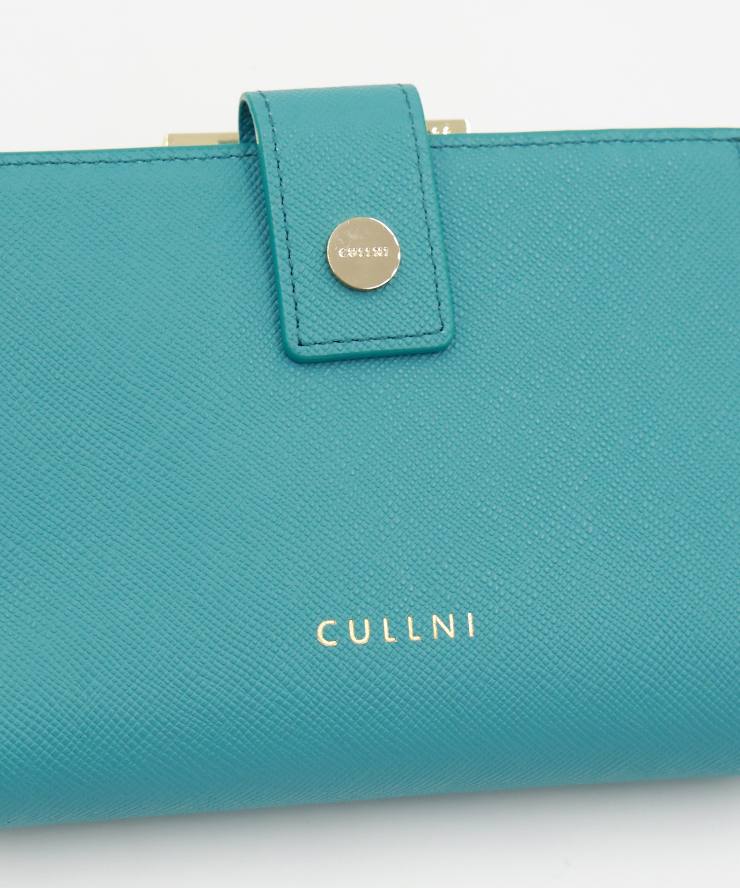 Leather Flap Mini wallet  With A Clasp