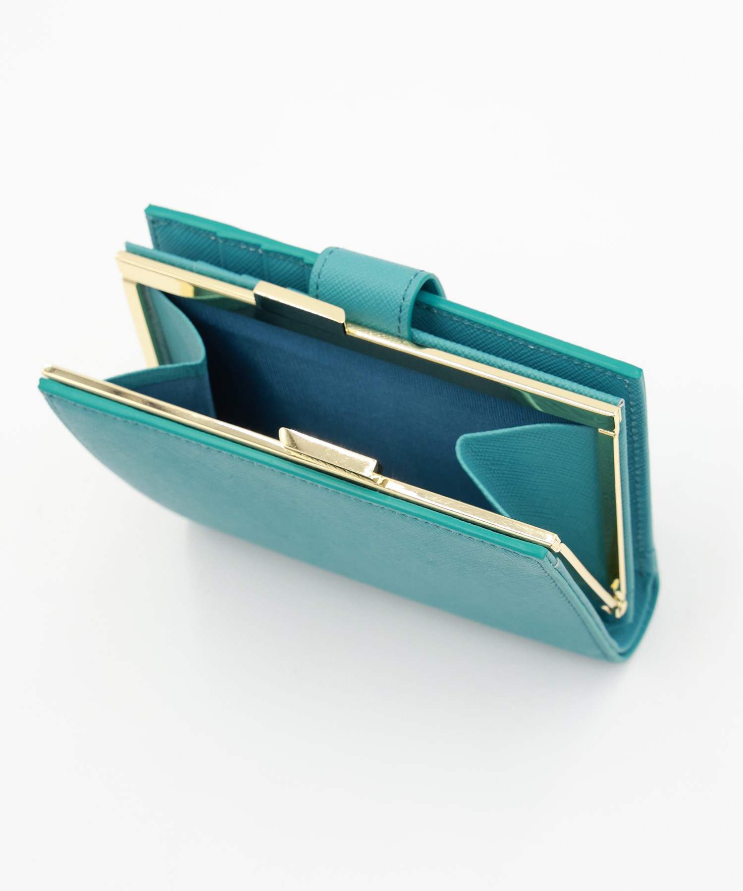 Leather Flap Mini wallet  With A Clasp