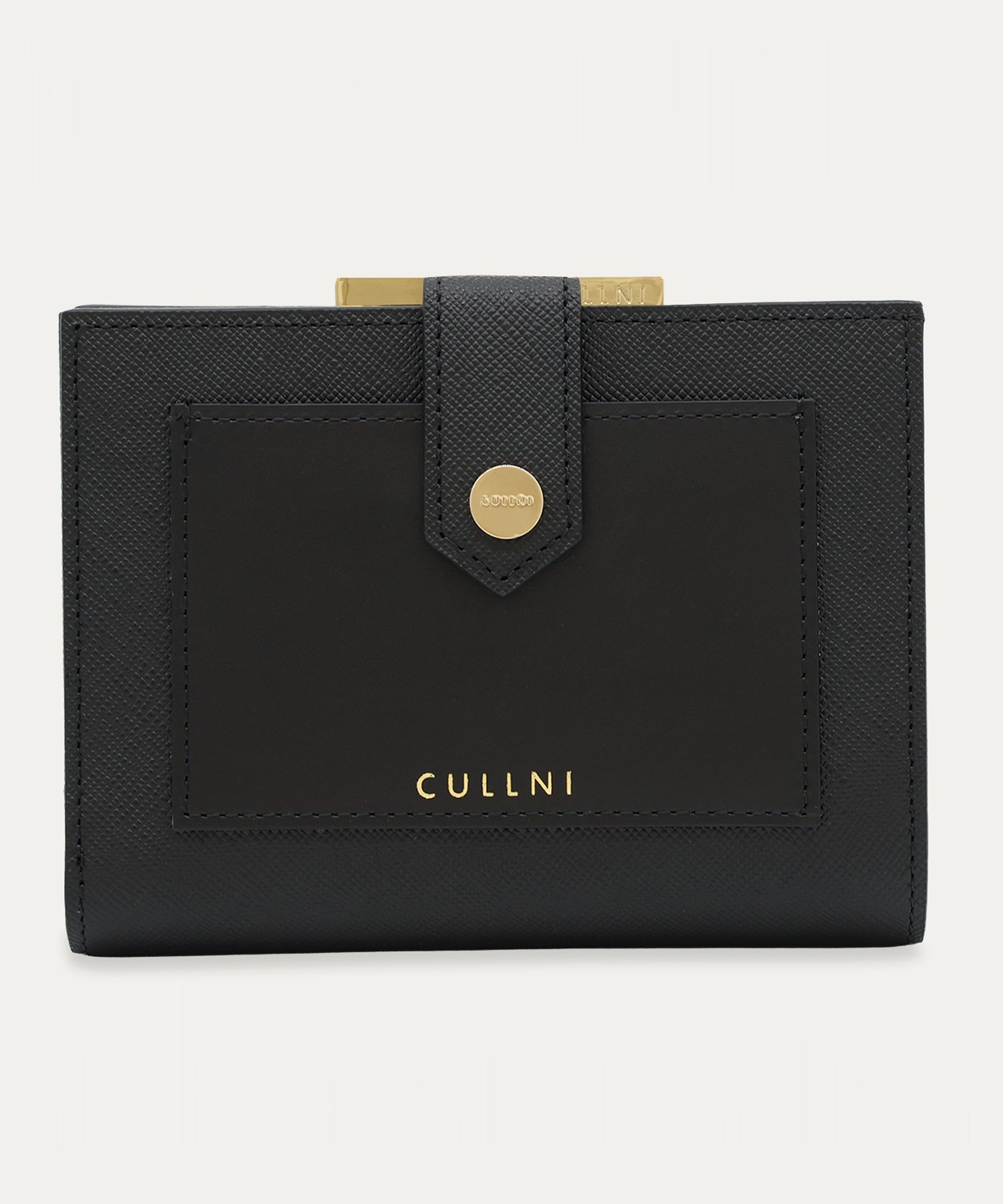 Leather Combination Pocket Clasp Wallet