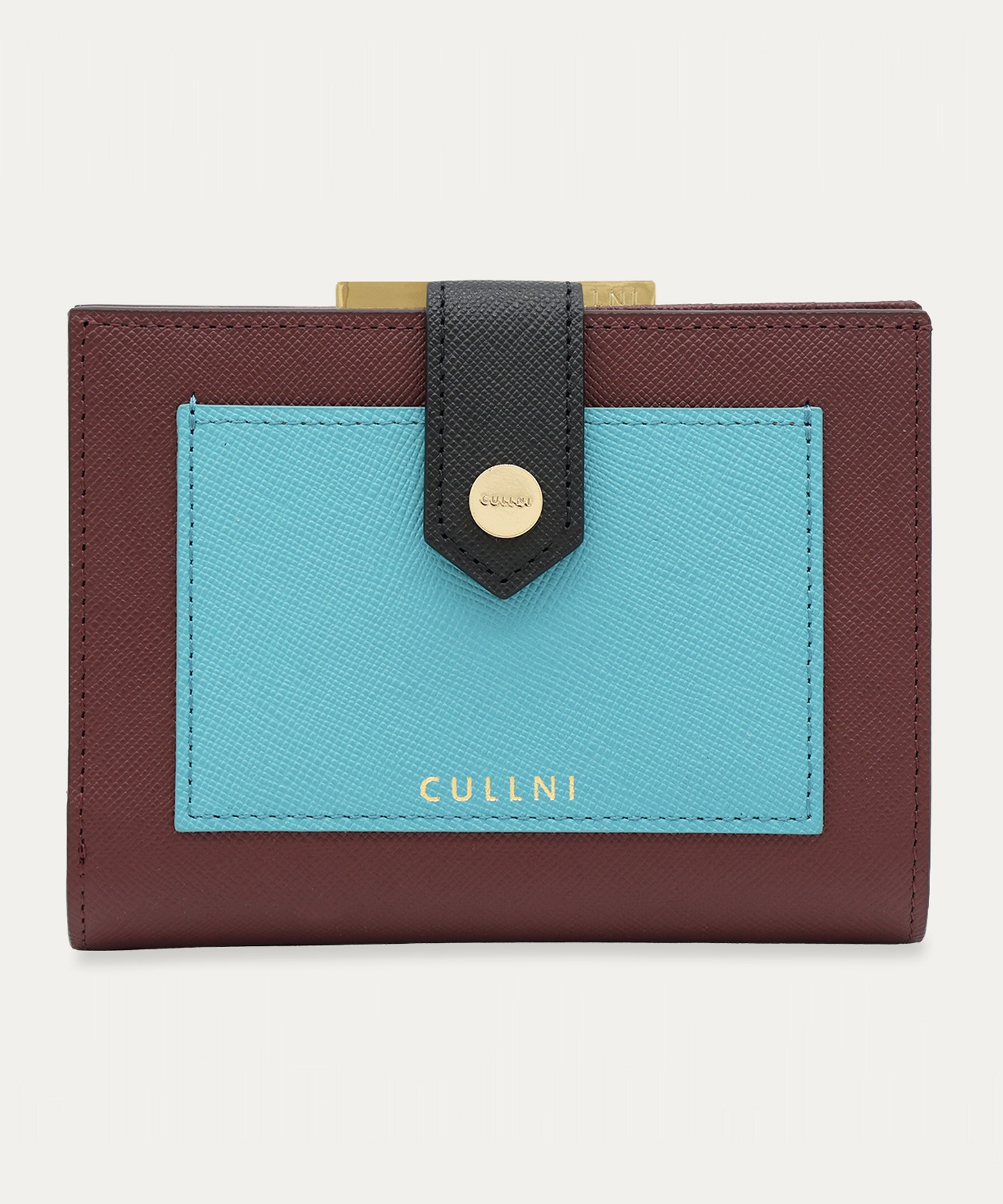 Leather Combination Pocket Clasp Wallet