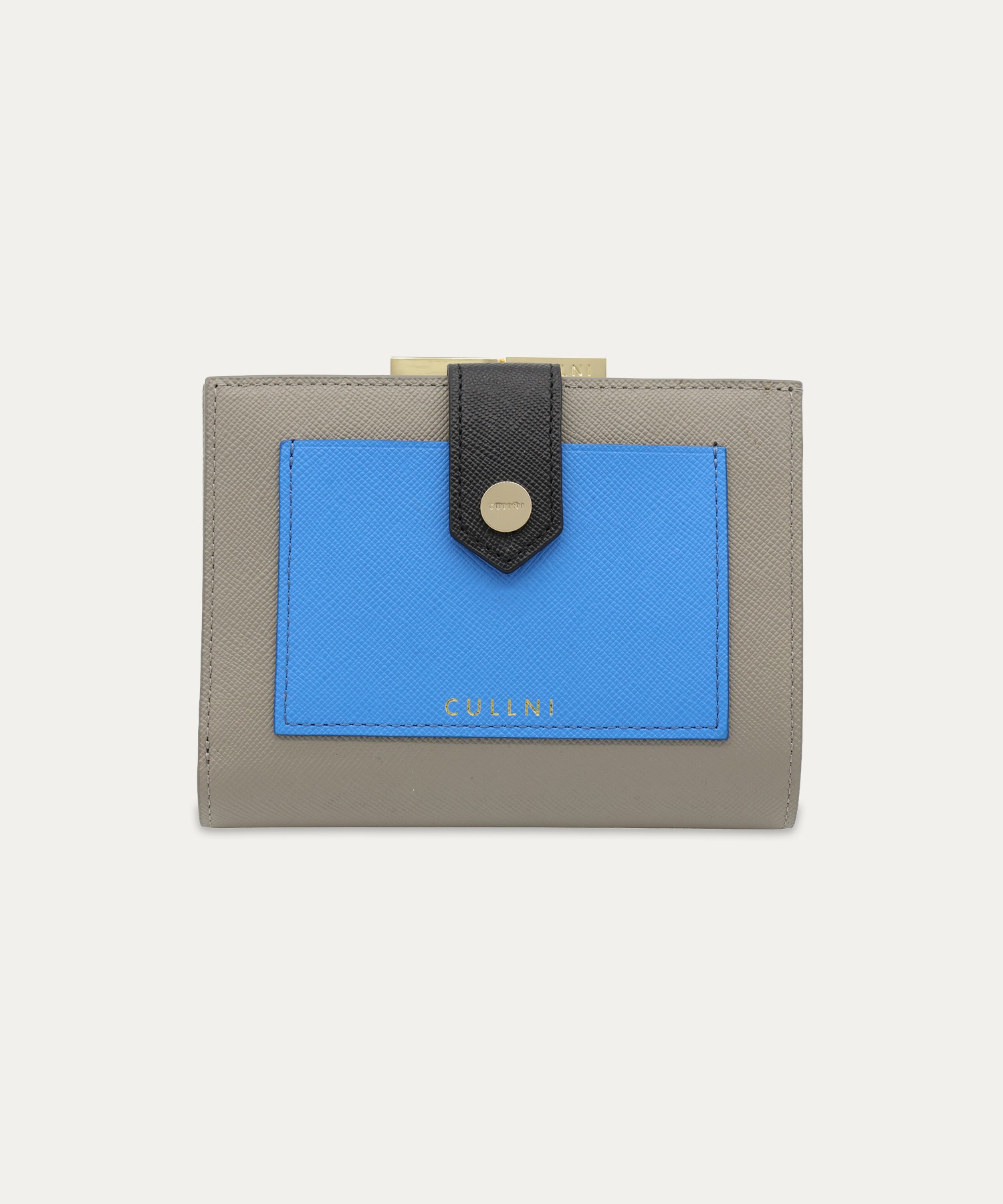 Leather Combination Pocket Clasp Wallet