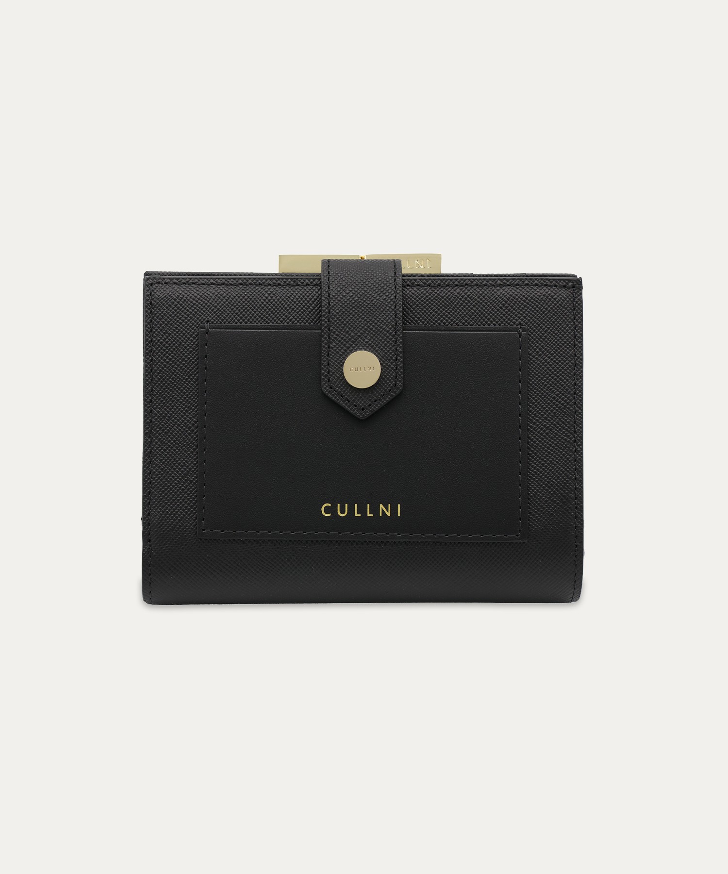 Leather Combination Pocket Clasp Wallet