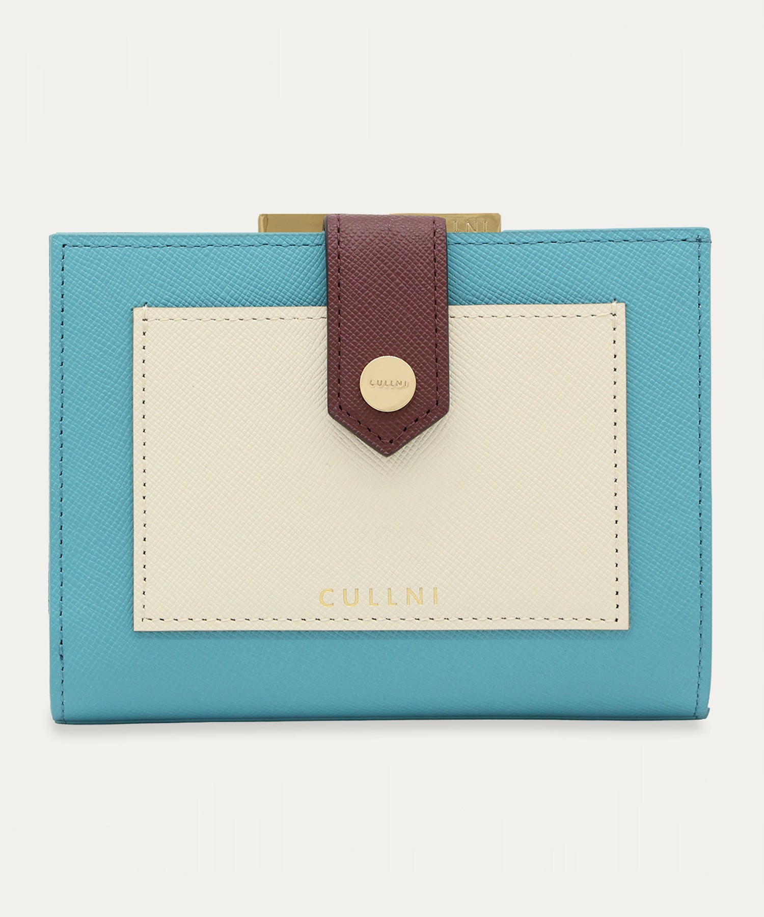 Leather Combination Pocket Clasp Wallet