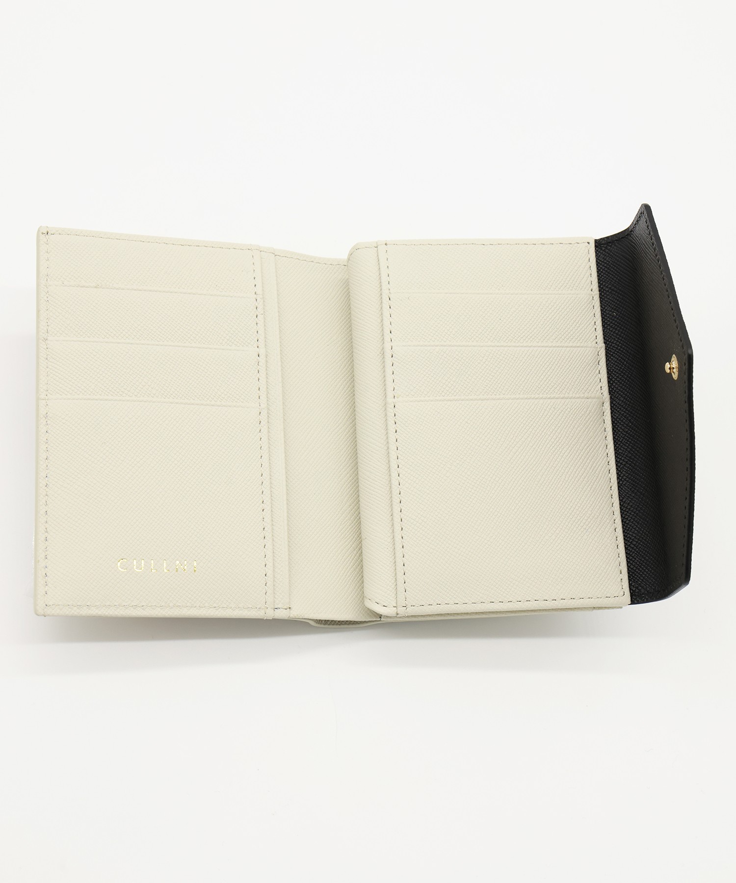 Leather Combination Pocket Flap Clasp Wallet