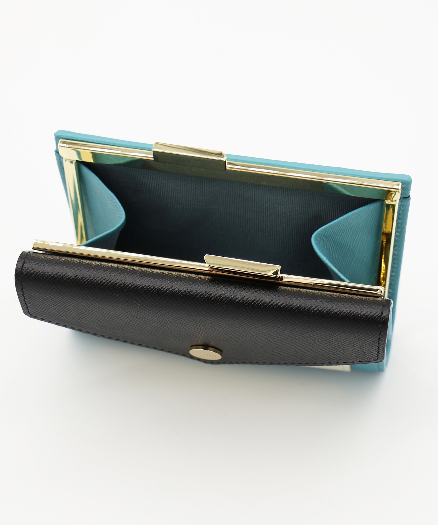 Leather Combination Pocket Flap Clasp Wallet