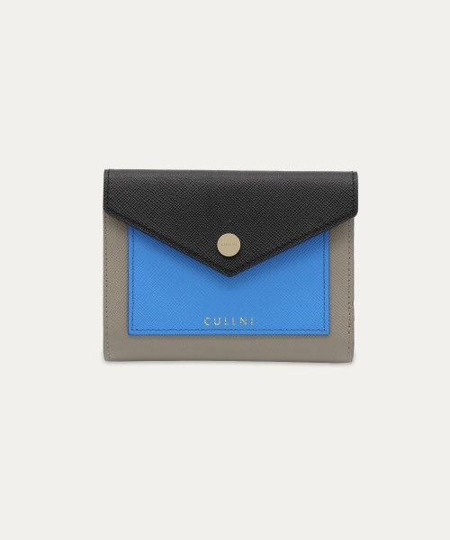 Leather Combination Pocket Flap Clasp Wallet