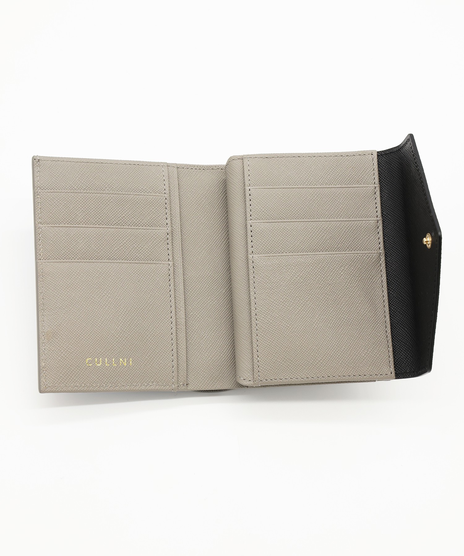Leather Combination Pocket Flap Clasp Wallet