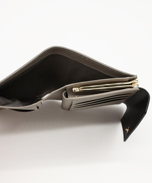 Leather Combination Pocket Flap Clasp Wallet