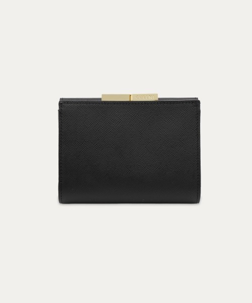 Leather Combination Pocket Flap Clasp Wallet